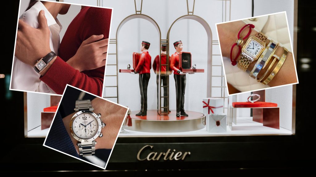Smykker og klokker fra Cartier.
